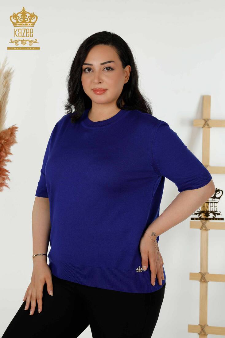 Kadın Triko Amerikan Model Saks - 30389 | KAZEE