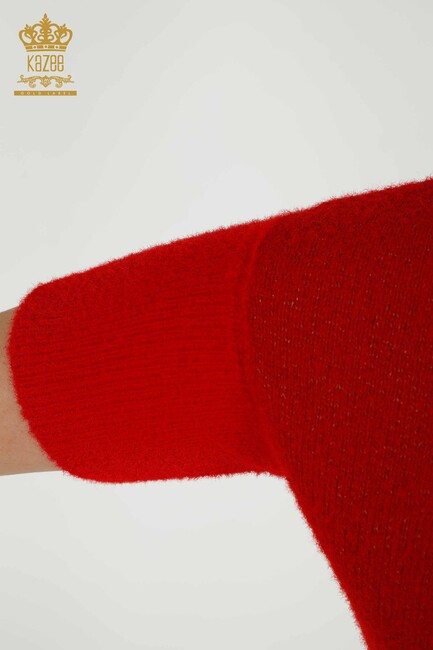 Women's Knitwear Bat Sleeve Red - 30293 | KAZEE - Thumbnail