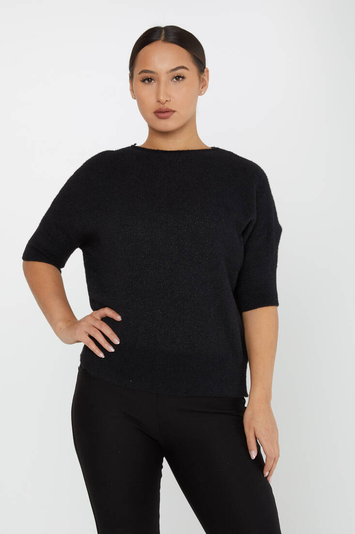 Women's Angora Batwing Sleeve Black - 30293 | KAZEE