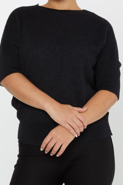 Women's Angora Batwing Sleeve Black - 30293 | KAZEE - Thumbnail