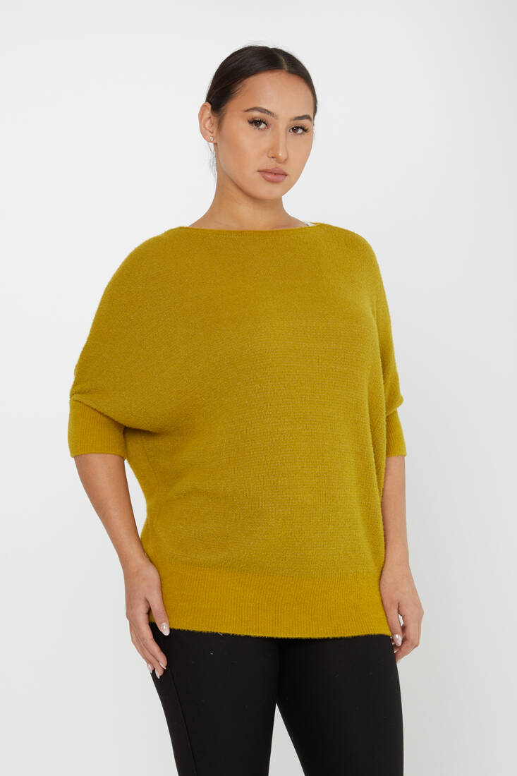 Women's Angora Batwing Mustard - 30293 | KAZEE