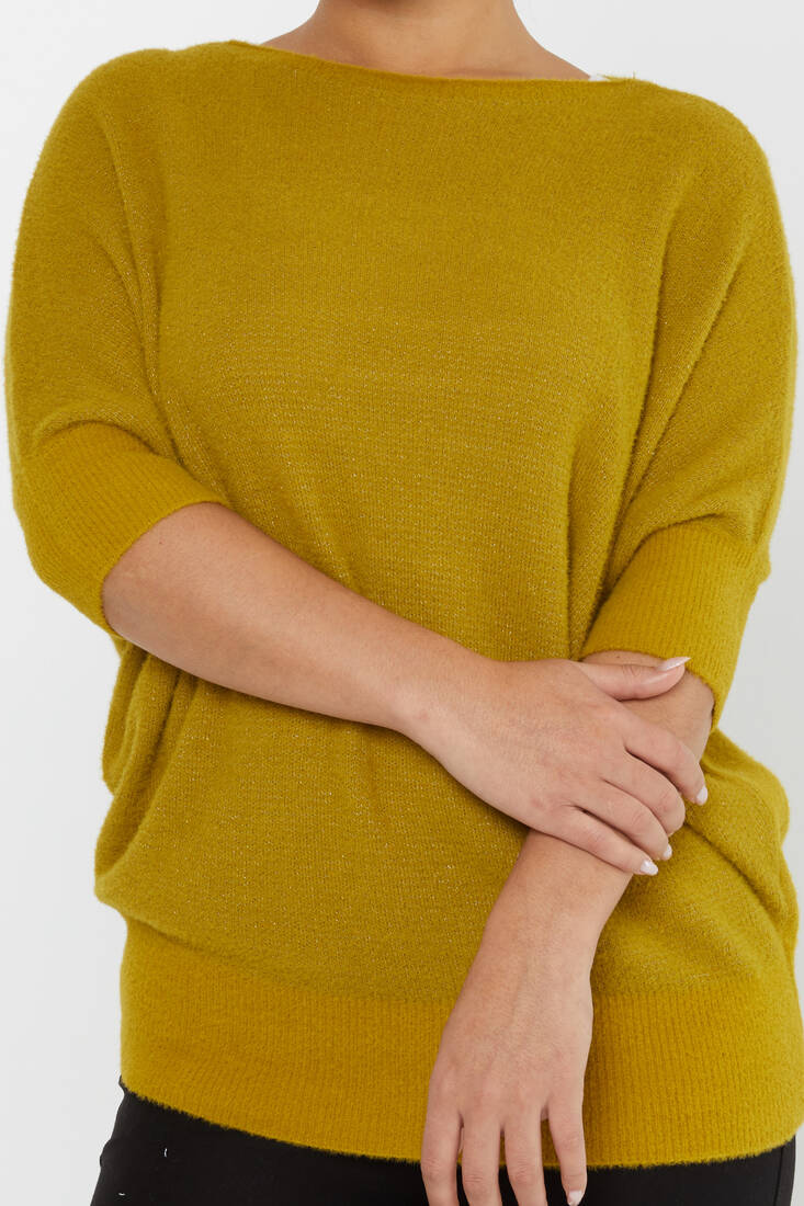 Women's Angora Batwing Mustard - 30293 | KAZEE