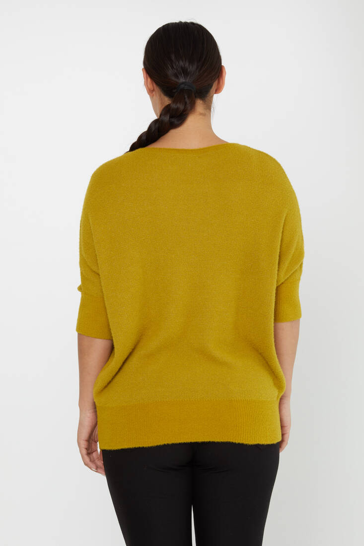 Women's Angora Batwing Mustard - 30293 | KAZEE