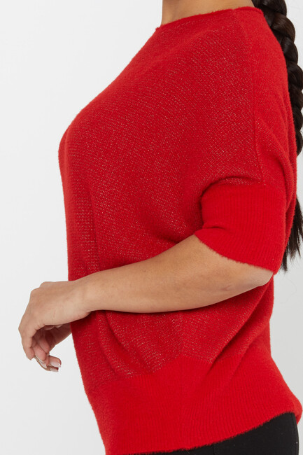 Women's Angora Batwing Sleeve Red - 30293 | KAZEE - Thumbnail