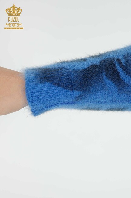 Women's Angora Turtleneck Blue - 18990 | KAZEE - Thumbnail