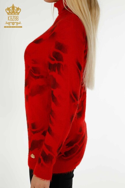 Women's Angora Turtleneck Red - 18990 | KAZEE - Thumbnail