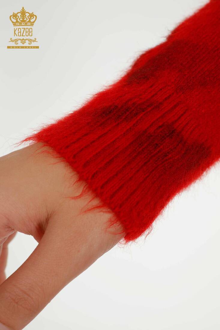 Women's Angora Turtleneck Red - 18990 | KAZEE