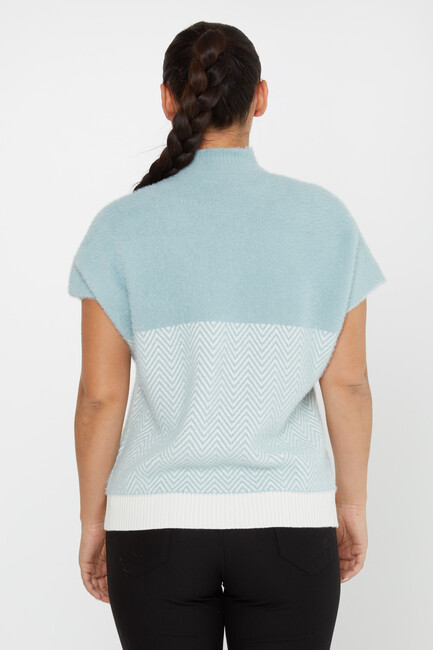 Women's Angora Sweater American Blue - 30187 | KAZEE - Thumbnail