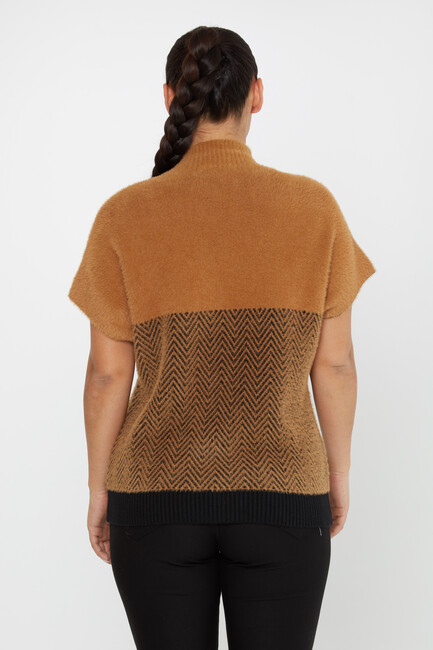 Women's Angora Knitwear American Camel - 30187 | KAZEE - Thumbnail