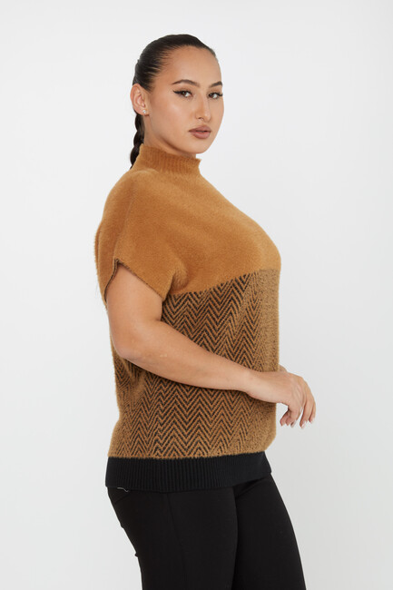 Women's Angora Knitwear American Camel - 30187 | KAZEE - Thumbnail