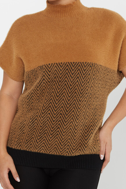 Women's Angora Knitwear American Camel - 30187 | KAZEE - Thumbnail