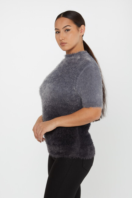 Women's Angora Knitwear American Model Black - 31014 | KAZEE - Thumbnail