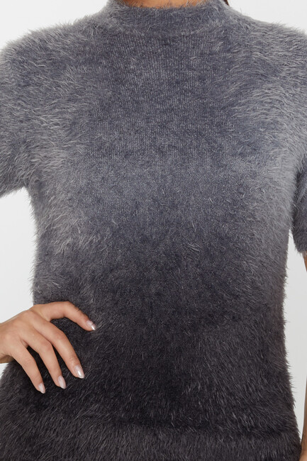 Women's Angora Knitwear American Model Black - 31014 | KAZEE - Thumbnail