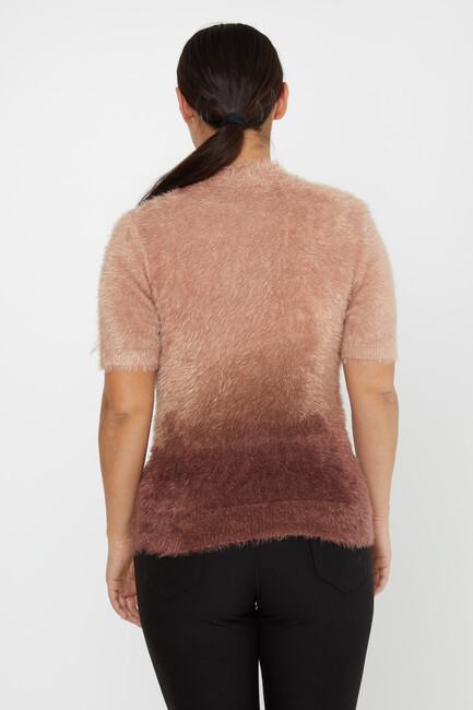 Women's Angora Knitwear American Model Brown - 31014 | KAZEE - Thumbnail