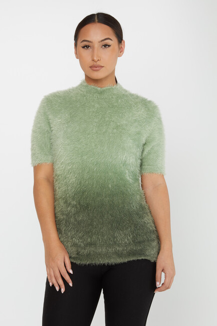 Women's Angora Knitwear American Model Khaki - 31014 | KAZEE - Thumbnail