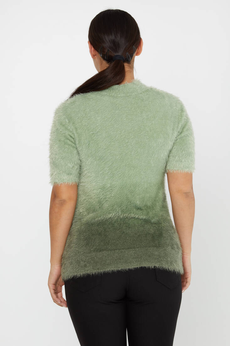 Women's Angora Knitwear American Model Khaki - 31014 | KAZEE