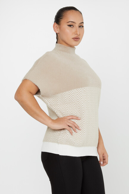 Women's Angora Knitwear American Stone - 30187 | KAZEE - Thumbnail