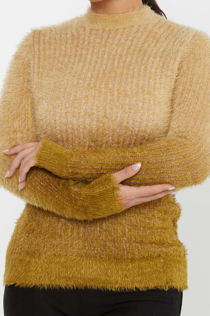 Women's Angora Sweater Color Transitional Saffron - 30796 | KAZEE - Thumbnail