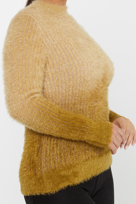 Women's Angora Sweater Color Transitional Saffron - 30796 | KAZEE - Thumbnail