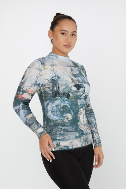 Women's Angora Knitwear Digital Printed Pattern - 50022 | KAZEE - Thumbnail