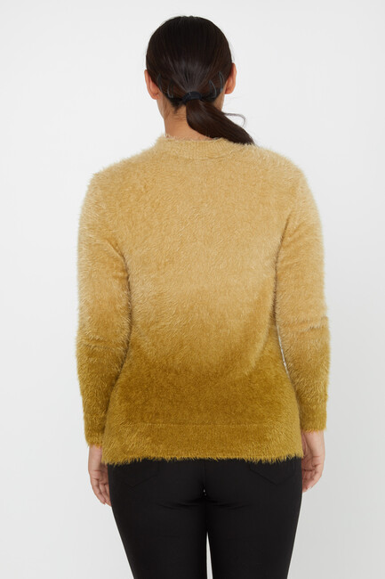 Women's Angora Sweater Long Sleeve Saffron - 31015 | KAZEE - Thumbnail