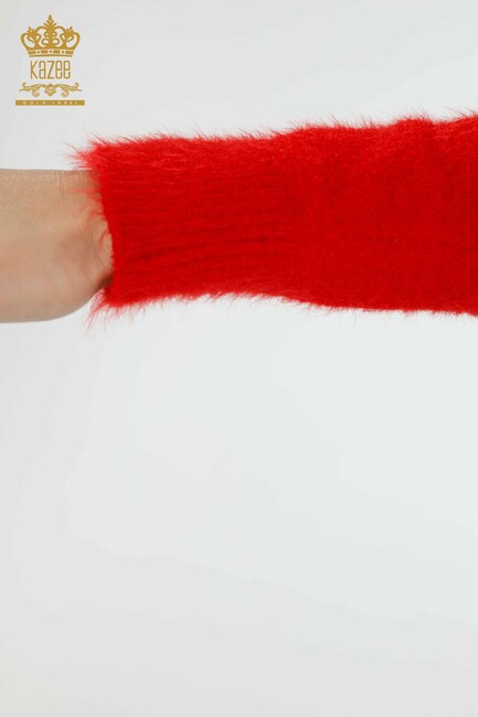 Women's Angora Sweater Tiger Pattern Red - 16993 | KAZEE - Thumbnail