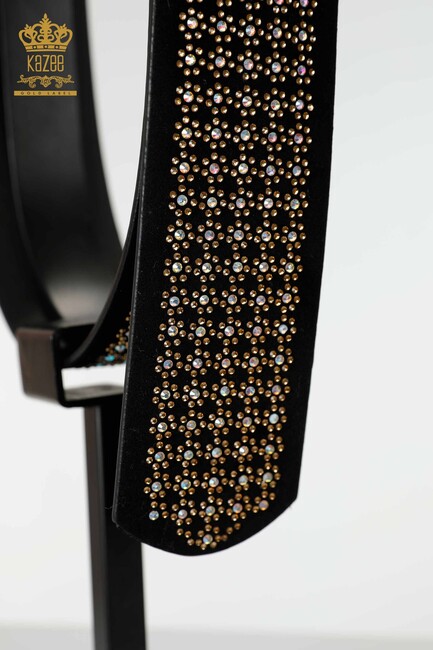 Women's Belt Floral Pattern Black - 501 | KAZEE - Thumbnail