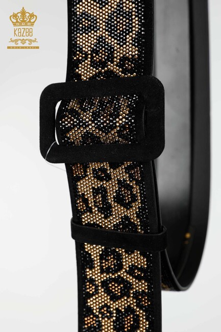 Women's Belt Leopard Pattern Black - 509 | KAZEE - Thumbnail