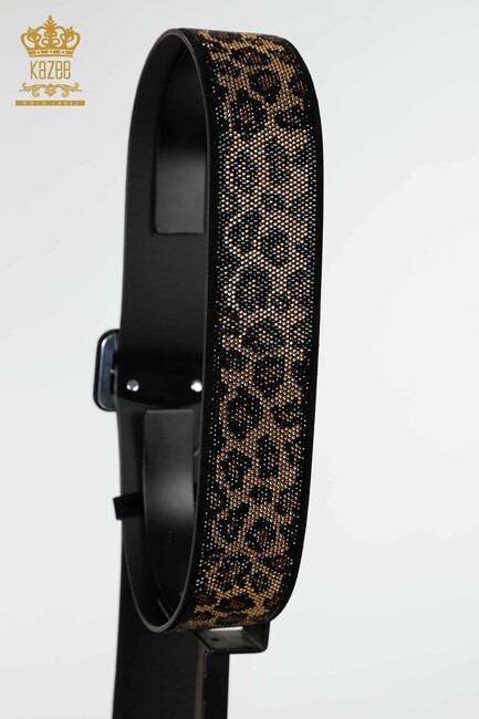 Women's Belt Leopard Pattern Black - 509 | KAZEE - Thumbnail