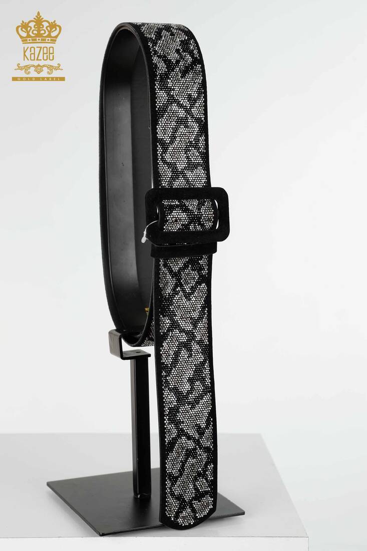 Women's Belt Patterned Black - 510 | KAZEE