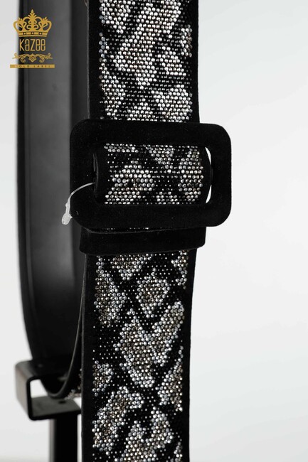 Women's Belt Patterned Black - 510 | KAZEE - Thumbnail