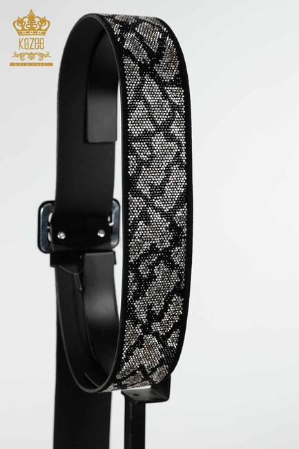 Women's Belt Patterned Black - 510 | KAZEE - Thumbnail