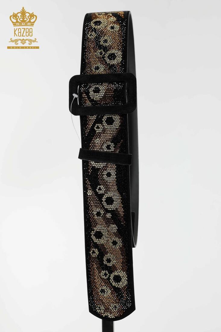 Women's Belt Patterned Black - 534 | KAZEE