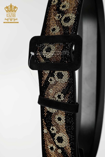 Women's Belt Patterned Black - 534 | KAZEE - Thumbnail