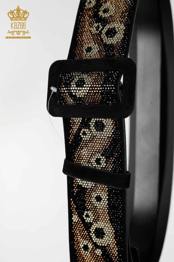 Women's Belt Patterned Black - 534 | KAZEE