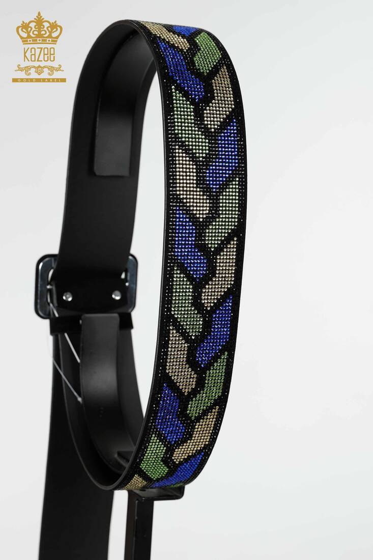 Women's Belt Stone Embroidered Pattern - 524 | KAZEE