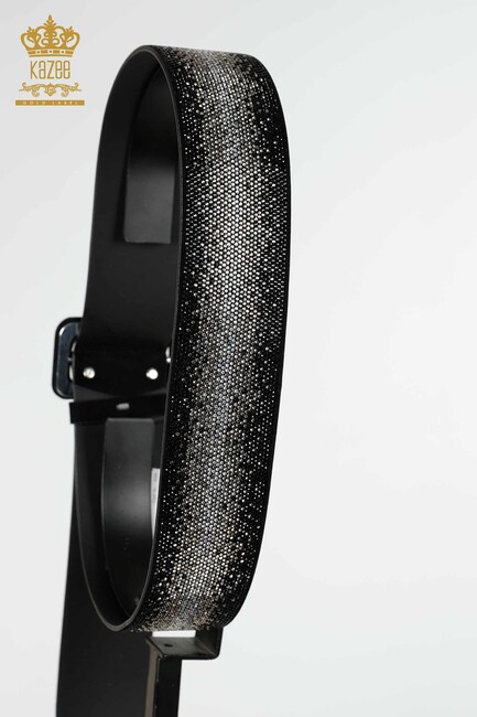 Women's Belt Letter Pattern Black - 536 | KAZEE - Thumbnail