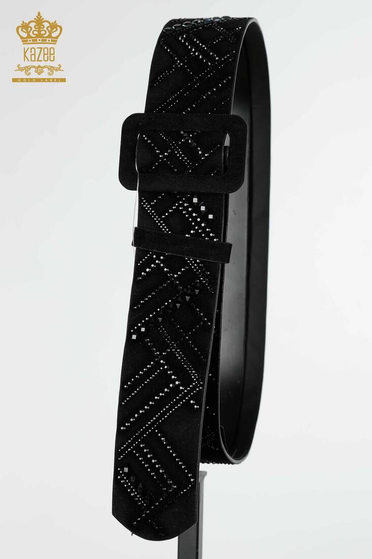 Women's Belt Written Black - 540 | KAZEE