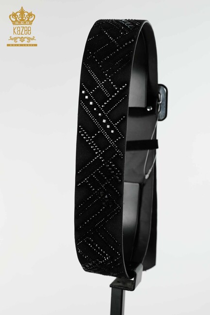 Women's Belt Written Black - 540 | KAZEE - Thumbnail