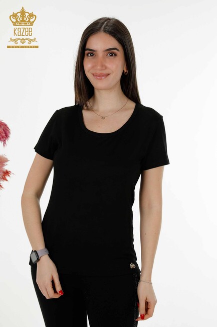 Women's Blouse Basic Black - 79177 | KAZEE - Thumbnail