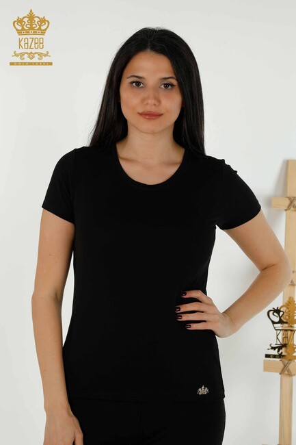 Women's Blouse Basic Black - 79287 | KAZEE - Thumbnail