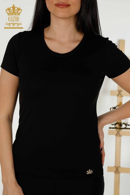 Women's Blouse Basic Black - 79287 | KAZEE - Thumbnail