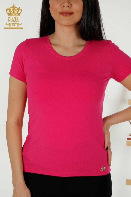 Women's Blouse Basic Fuchsia - 79287 | KAZEE - Thumbnail