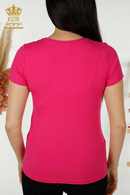 Women's Blouse Basic Fuchsia - 79287 | KAZEE - Thumbnail