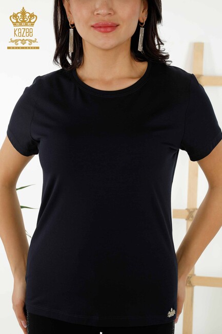 Women's Blouse Basic Navy - 79178 | KAZEE - Thumbnail