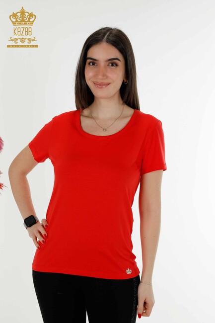 Women's Blouse Basic Red - 79177 | KAZEE - Thumbnail