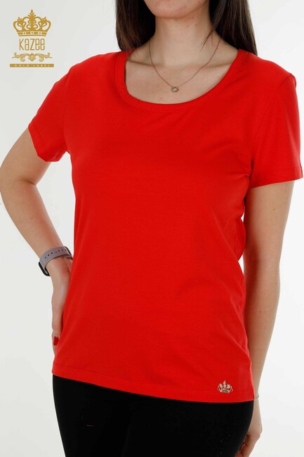 Women's Blouse Basic Red - 79177 | KAZEE - Thumbnail