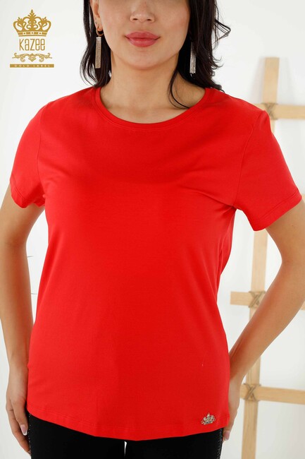 Women's Blouse Basic Red - 79178 | KAZEE - Thumbnail