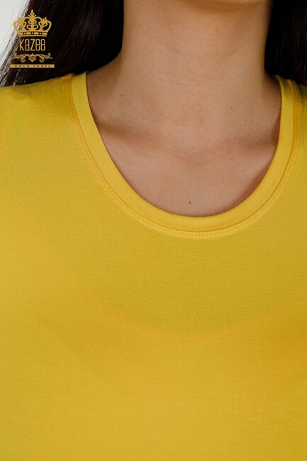 Women's Blouse Basic Yellow - 79287 | KAZEE - Thumbnail