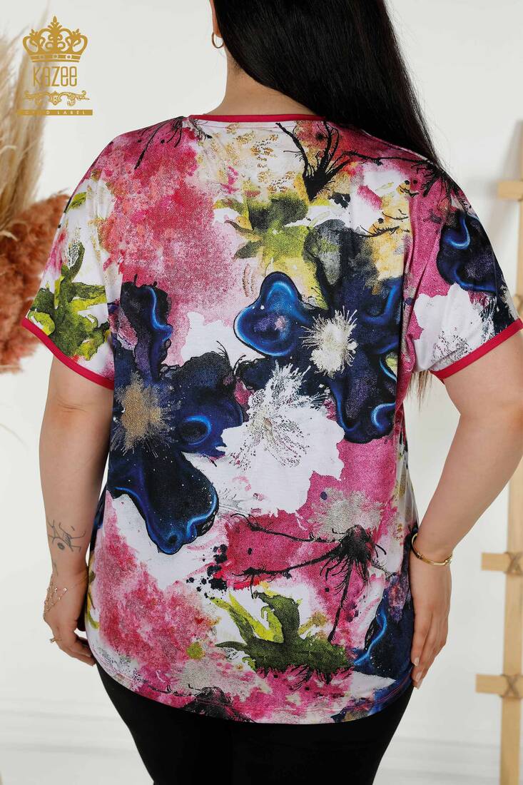 Women's Blouse Digital Printed Digital - 12008 | KAZEE